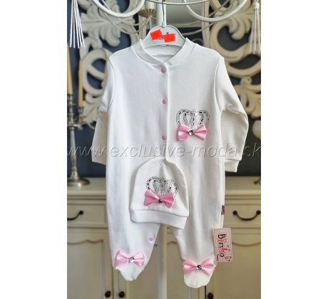 Baby overal White / Pink