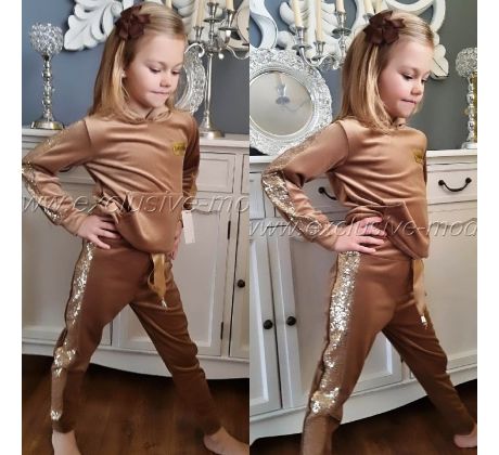 Velúrová súprava LUXURY - Taupe
