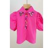 Blúzka s kamienkami Pink