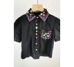 Blúzka s kamienkami BLACK