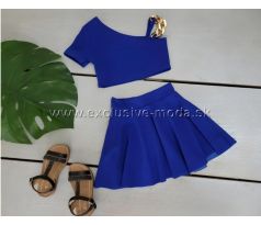 Komplet BLUE LADY Top + sukňa