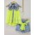 Komplet Jeans/žltá neon