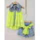 Komplet Jeans/žltá neon