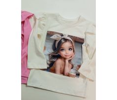 Tričko dlhý rukáv dievčatko