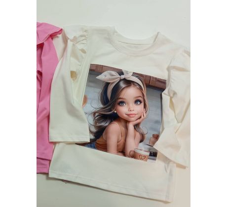 Tričko dlhý rukáv dievčatko