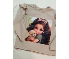 Tričko dievčatko so psíkom