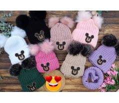 Čiapka + nákrčník Minnie