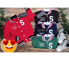 Zateplená mikina Super boy červená