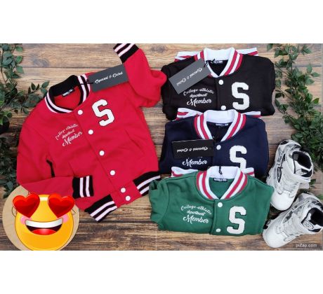 Zateplená mikina Super boy červená