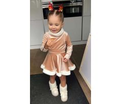 Komplet s kožušinkou