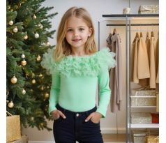 Tričko s bohatým riasením Mint