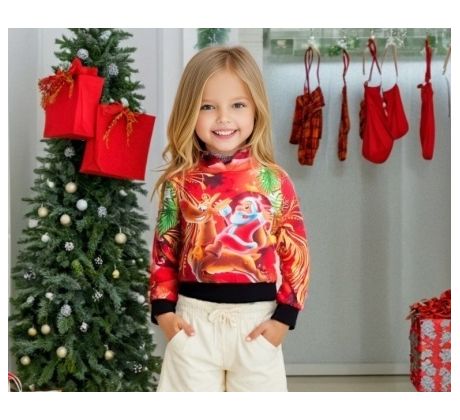 Mikina s vianočným motívom