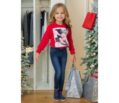 Velúrová mikinka Girl