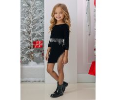 Velúrový komplet elegant / čierna