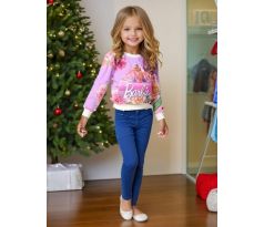 Mikinka Barbie fialová