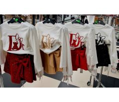 Komplet bielo červená