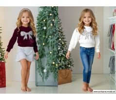 Velúrové mikinky s mašlou