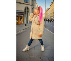 Teddy kabát + ľadvinka Beige