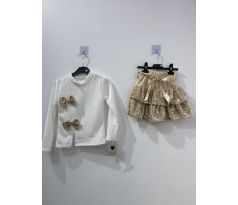 Komplet bielo/zlatá
