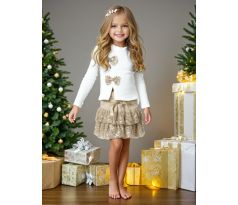 Komplet bielo/zlatá