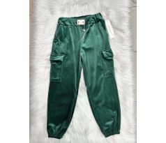 Velúrové nohavice Smaragdová