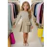 Šaty + kabelka béžová