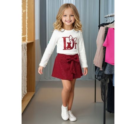 Komplet bielo červená