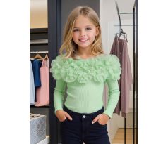 Tričko s bohatým riasením Mint