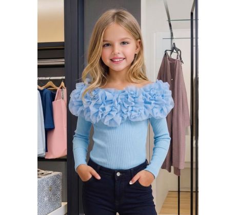 Tričko s riasením Blue