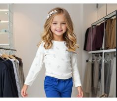 Tričko s mašličkami biela