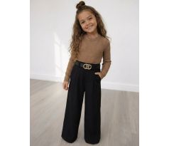 Dievčenské elegantné nohavice + opasok