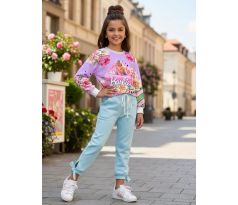 Mikinka Barbie fialová