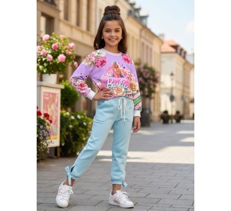 Mikinka Barbie fialová