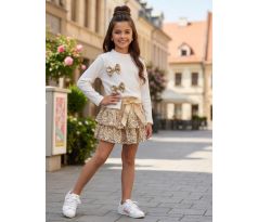 Komplet bielo/zlatá