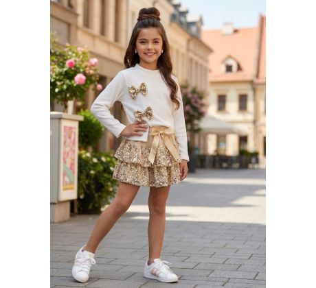 Komplet bielo/zlatá