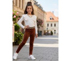 Velúrové legíny Black/brown