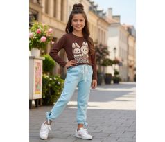 Labubu tričko hnedá