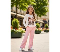 Tričko LABUBU dlhý rukáv biela