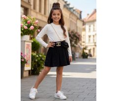 Šaty + kabelka Bielo/čierna