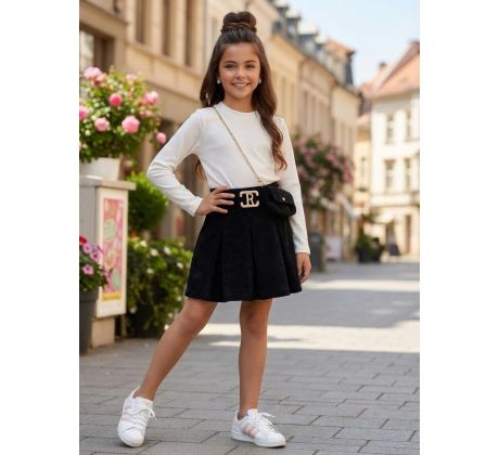 Šaty + kabelka Bielo/čierna