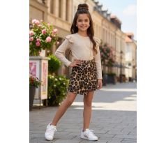 Šaty + kabelka Beige/Leo