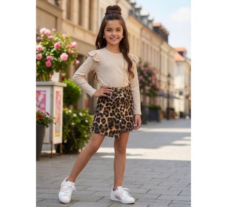 Šaty + kabelka Beige/Leo