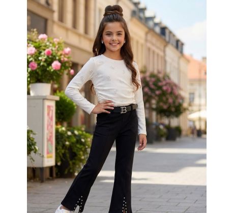 Tričko s mašličkami biela