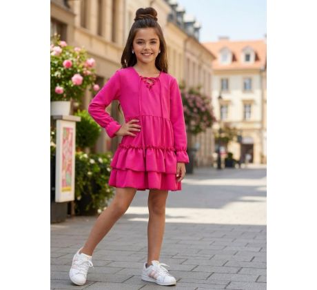 Dievčenské šaty HOT PINK