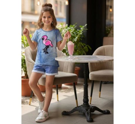 Dievčenský komplet Plameniak