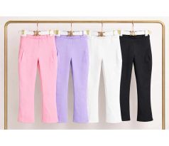 Nohavice s opaskom ružová