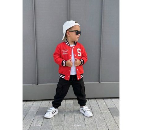 Mikina Super boy červená