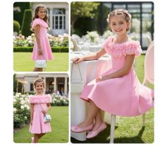 Šaty s riasením 001