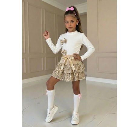 Komplet bielo/zlatá