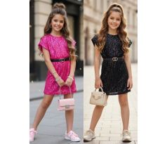 Šaty Glitter PINK/BLACK